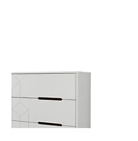 Nexera 3-Drawer Dresser Chest.