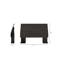 Nexera Storage Headboard, Full, Ebony