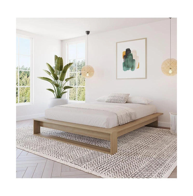 Nexera Lido Platform Bed with Slats