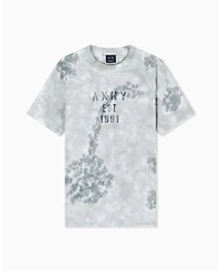 A|X Armani Exchange Men's Short Sleeve Tie Dye Logo T-Shirt