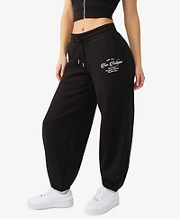 True Religion Women's Crystal Baggy Joggers