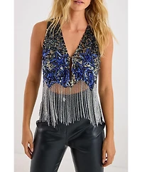 Nasty Gal Women's Embellished Tassel Vest