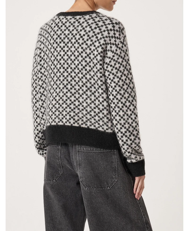 Hush Women's Jacquard Wool Edge To Cardigan