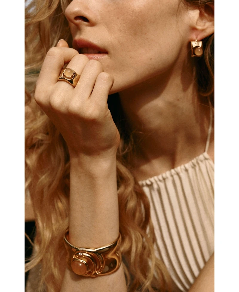 Retro Chic Dawn Light Wide Ring