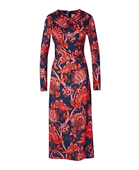 Karen Millen Women's Paisley Jersey Crepe Twist Maxi Dress