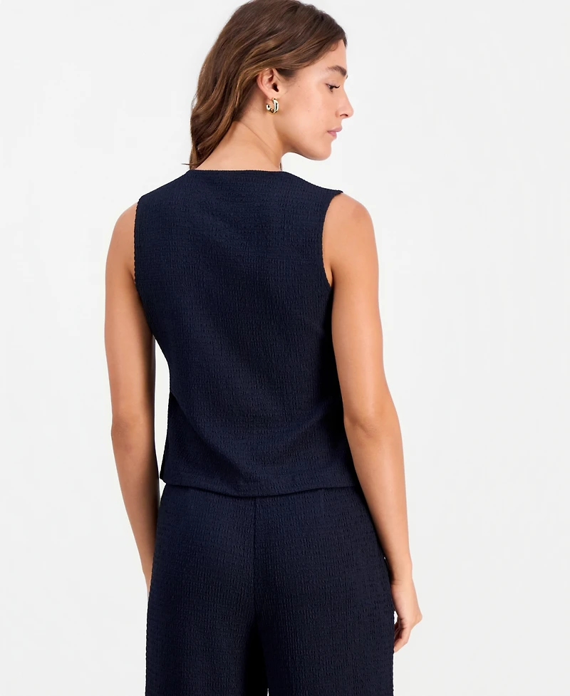 Bar Iii Women's Textured Knit Vest, Macy's Exclusive