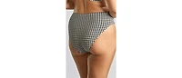 Panache Lingerie Women's Gingham High Cut Bikini Bottom