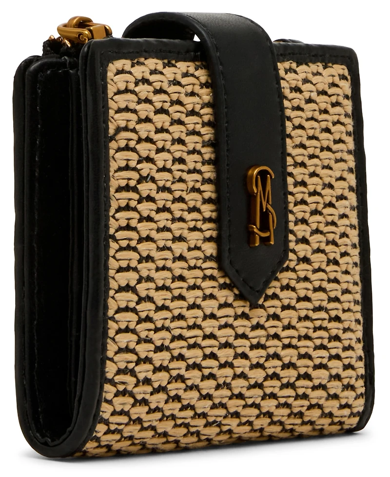 Steve Madden Bjem-s Raffia Bifold Mini Cardcase