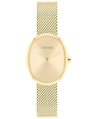 Calvin Klein Women's Euphoria Gold Tone Stainless Steel Mesh Bracelet Watch, 23.2mm