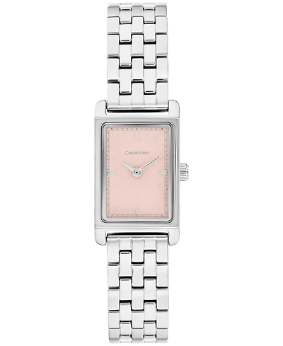 Calvin Klein Women's Ck Light Silver Tone Stainless Steel Bracelet Watch, 16mm
