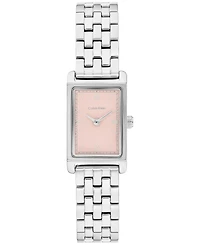 Calvin Klein Women's Ck Light Silver Tone Stainless Steel Bracelet Watch, 16mm