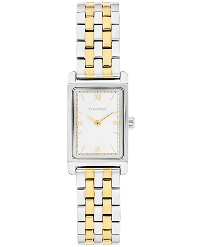 Calvin Klein Women's Ck Light Two Tone Stainless Steel Bracelet Watch, 16mm