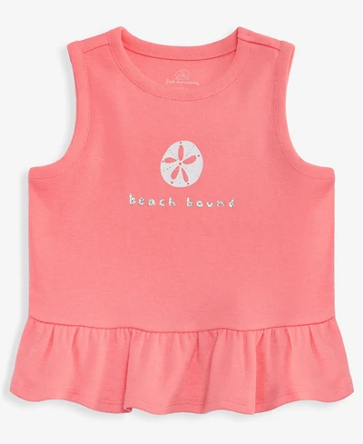 First Impressions Baby Girls' 3M-24M Mix & Match Sand Dollar Peplum Top, Macy's Exclusive