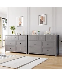 gaomon Modern 7 Drawer Dresser for Bedroom, 54" Wide Wooden Dressers with Large Storage