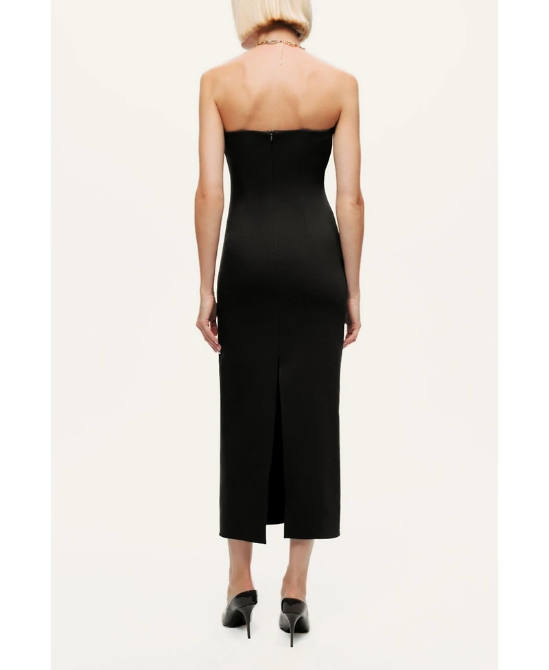 Nocturne Women's Strapless Sweetheart Midi Pencil Dress