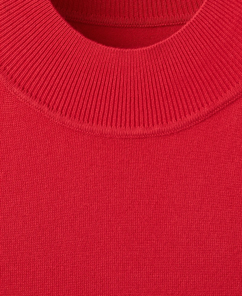 Mango Women's Perkins-Neck Knitted Dress