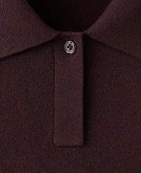 Mango Women's Knitted Polo-Neck Sweater