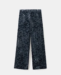 Mango Women's Straight Devore Pants