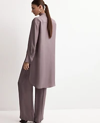 Mango Women's Straight Mid-Rise Pants