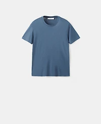 Mango Women's Short-Sleeved Micro-Modal Pajama Top