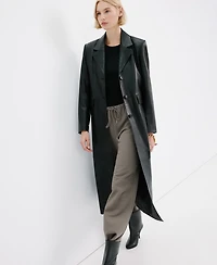 Mango Women's Elastic Waist Cotton Pants