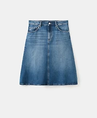 Mango Women's Midi Denim Skirt