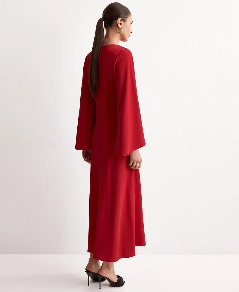 Mango Women's Flared Midi-Dress