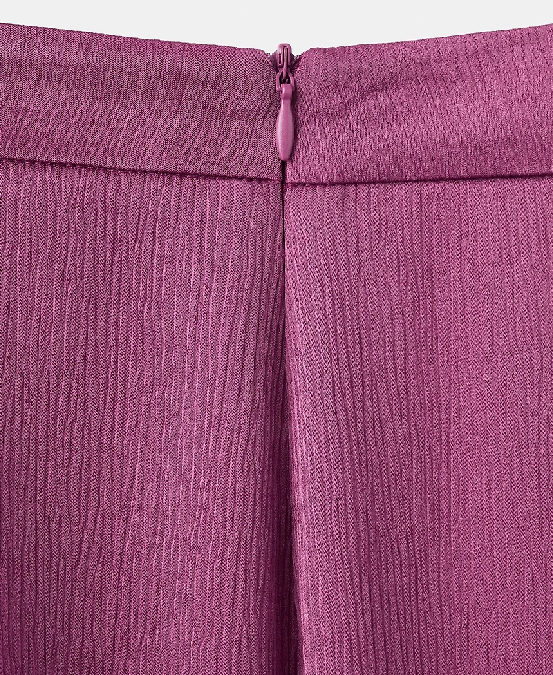Mango Women's Satin Straight-Fit Pants