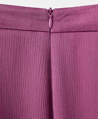 Mango Women's Satin Straight-Fit Pants