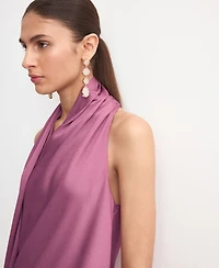 Mango Women's Scarf Neck Top