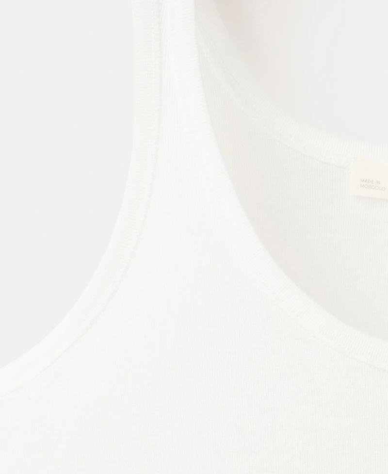 Mango Women's Cotton Round-Neck Top