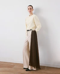 Mango Women's Round-Neck Cotton Sweatshirt