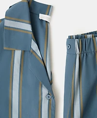 Mango Women's Long Sleeve Striped Pajama Top