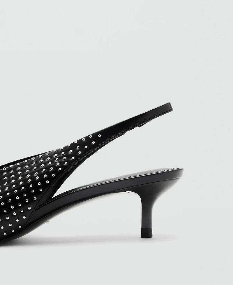 Mango Women's Rhinestone Heel Shoes