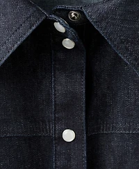 Mango Women's Seams Denim Shirt