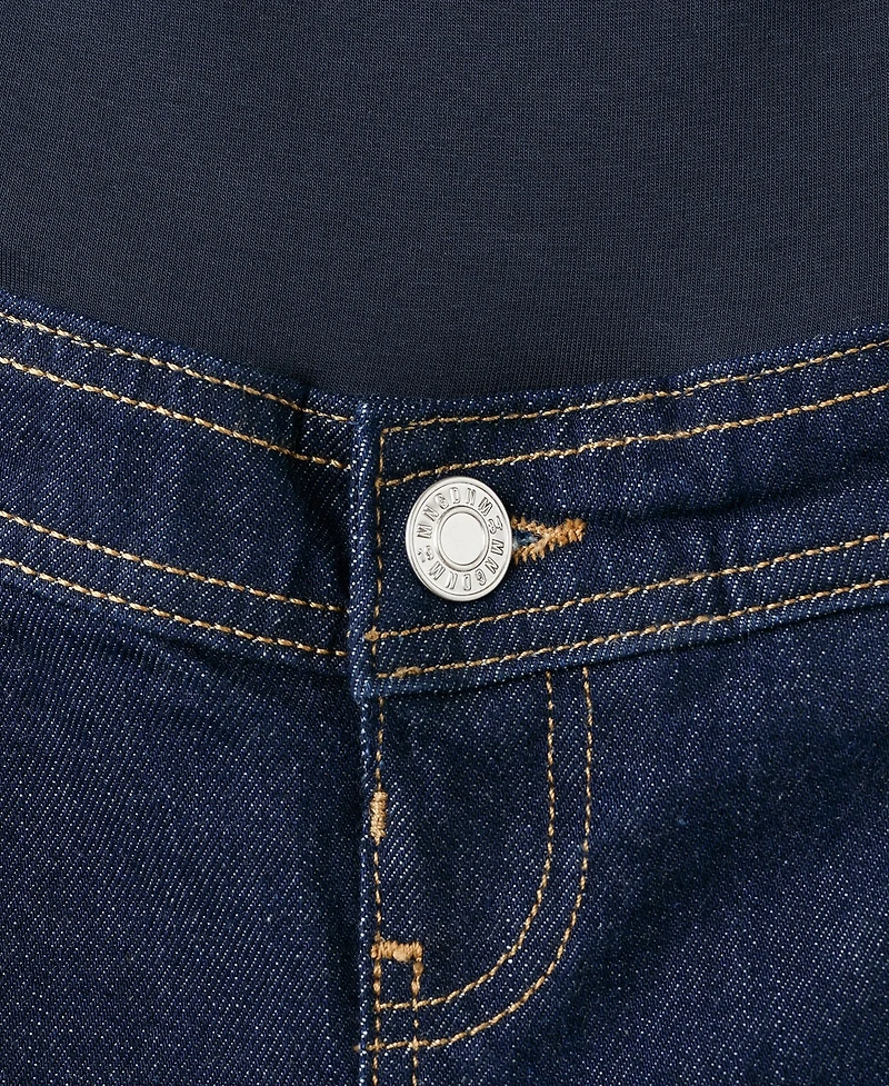 Mango Women's Pockets Wide Leg Maternity Jeans