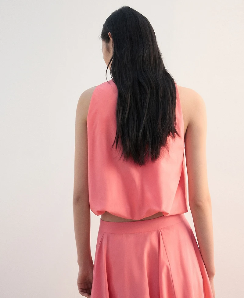 Mango Women's A-Line Cotton Blouse