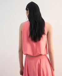 Mango Women's A-Line Cotton Blouse