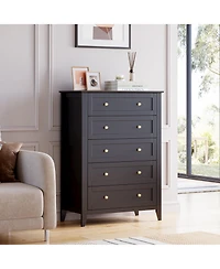 gaomon 5 Drawers Dresser for Bedroom,Storage Dressers Organizer with Handles & Deep Drawers