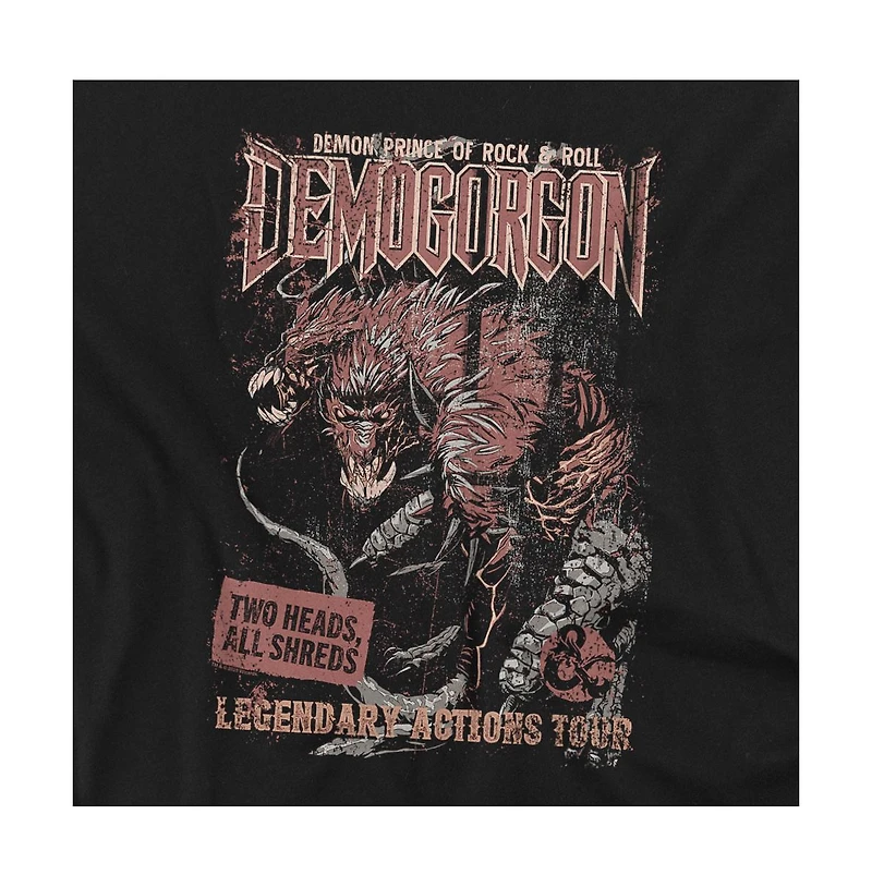 D&D Men's Dungeons And Dragons Demogorgon Tour T-Shirt