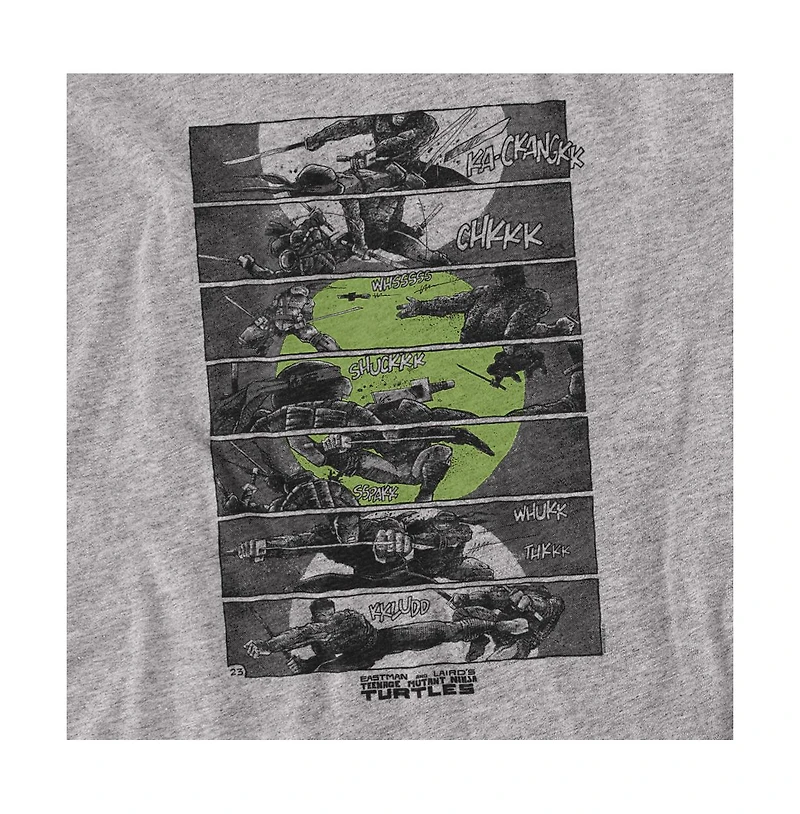 Teenage Mutant Ninja Turtles Men's Fighting Panels T-Shirt