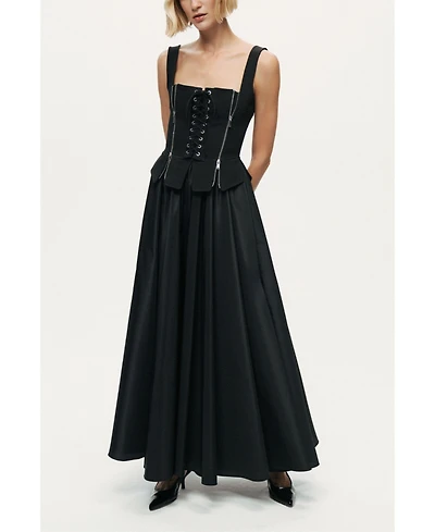 Nocturne Women's Laced Corset Maxi Dress