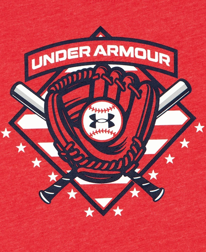 Under Armour Boys' Toddler 2T-4T Baseball T-Shirt and Shorts, 2-Piece Set