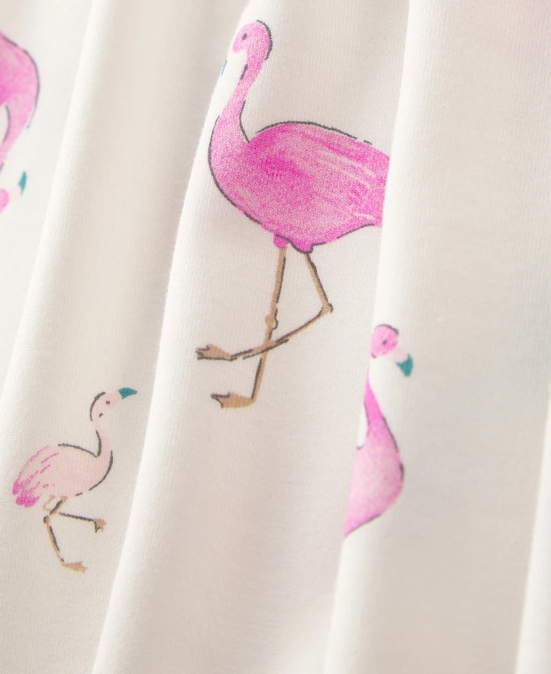 Carter's Baby Girls' PurelySoft Flamingo Pull-On Pants, 2-Pack