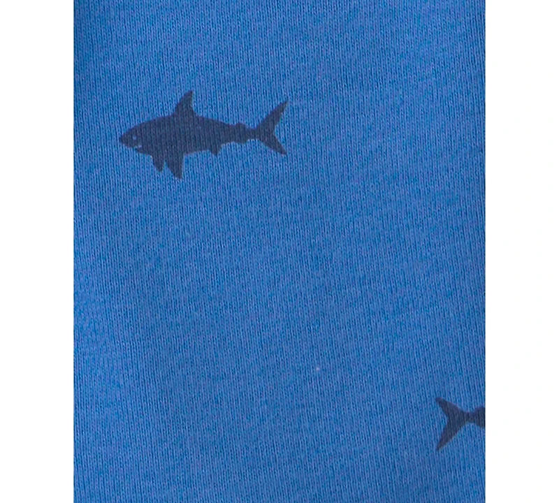 Carter's Boys' Toddler 2T-5T Short-Sleeve T-Shirt and Snug-Fit Shorts, 4-Piece Pajama Set