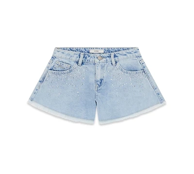 Guess Girls' 7-16 Rhinestone Denim Shorts