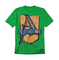 Teenage Mutant Ninja Turtles Men's Mayhem Leonardo Shell T-Shirt