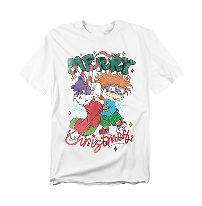 Rugrats Men's Chuckie Christmas Stocking T-Shirt
