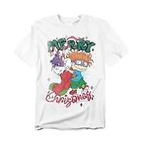 Rugrats Men's Chuckie Christmas Stocking T-Shirt