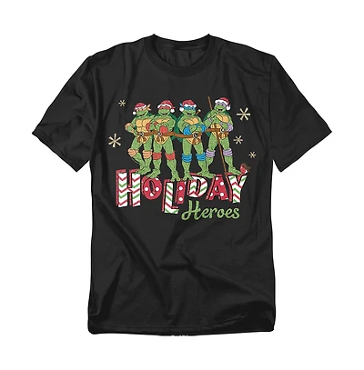 Teenage Mutant Ninja Turtles Men's Holiday Heroes Christmas Shine T-Shirt